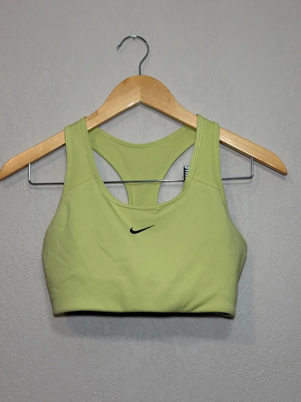 Nike lime green sports bra SZ M
